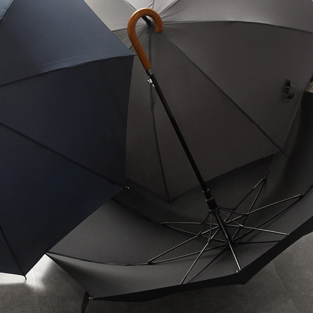 Фирма OLYCAT, длинный зонт с японской деревянной ручкой, полуавтоматический большой зонт от дождя, мужские ветрозащитные Зонты 8K Guarda Chuva Paraguas