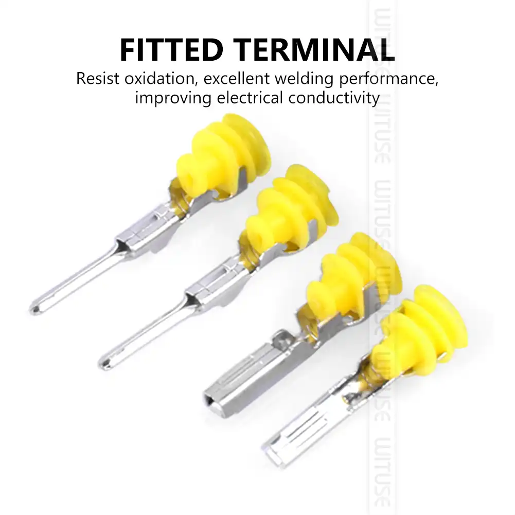 1 Set Car Superseal Waterproof Electrical Terminal Wire Connector 1//3//4 Way Pin