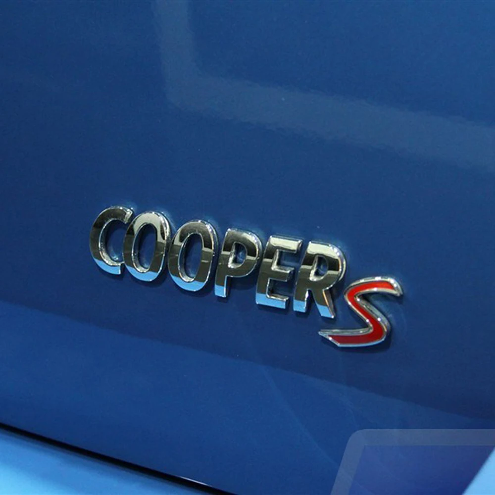 VENSECO Мини Автомобильный стикер "COOPER S" эмблема слова автомобильный Стайлинг OEM внешние аксессуары для MINI cooper автомобильный хвост металлический 3D стикер