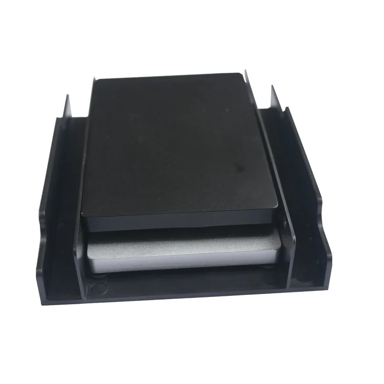 2.5"SSD Hard Drive Dual Port Double SSD Position to 3.5" Drive Bay Adapter Mounting Bracket HDD Converter Tray Support 2x SSD 4