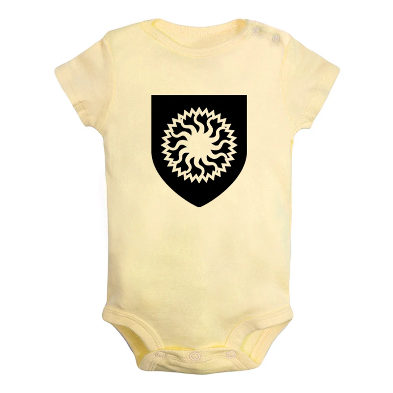 House Martell of Sunspear/неизогнутая Одежда для новорожденных девочек и мальчиков; комбинезон с короткими рукавами; комбинезон