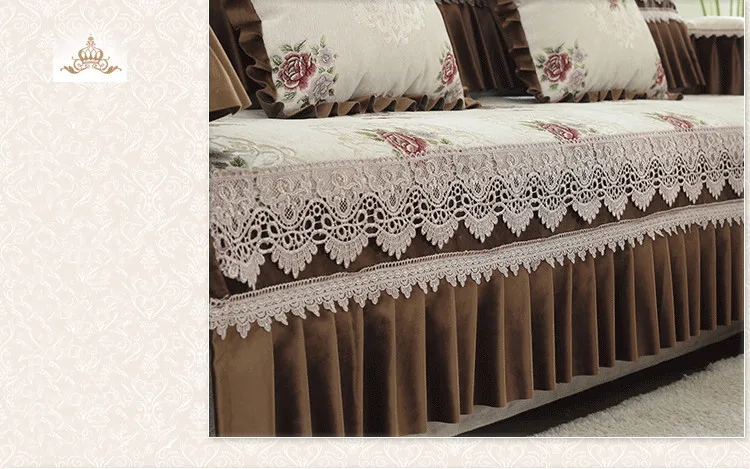 Новые утолщенные чехлы для диванов жаккардовые Цветочные полотенца для диванов Нескользящие секционные чехлы для диванов домашний текстиль dec almofadas