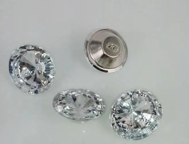 

Furniture decorative buckle 25mm Clear color Satellite drill soft package acrylic sofa buckle Rhinestones buttons