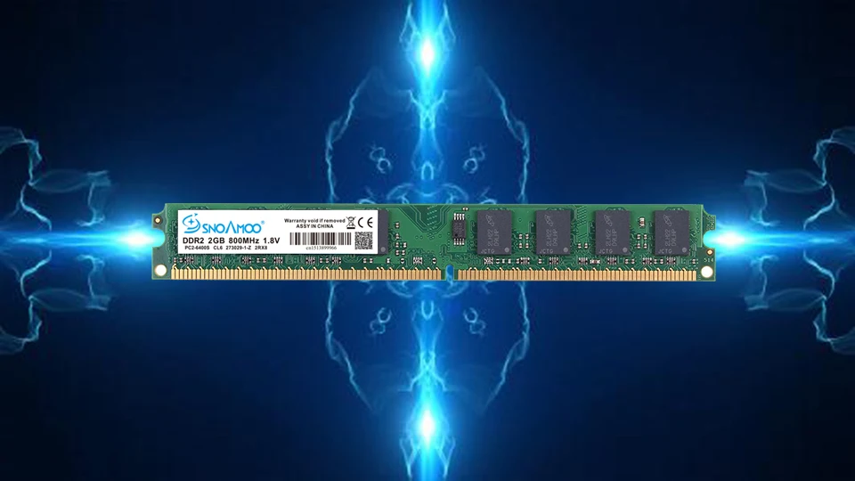 SNOAMOO Настольный ПК DDR2 2 Гб ОЗУ 800 МГц 667 МГц PC2-6400U CL6 240Pin 1,8 в память для Intel совместимая Компьютерная память