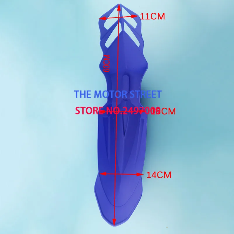 

free shipping blue Universal Plastic Motorcycle Front Mud Fender Protect Cover for CRF YZF KTM KXF RMZ Motorbike Replacement
