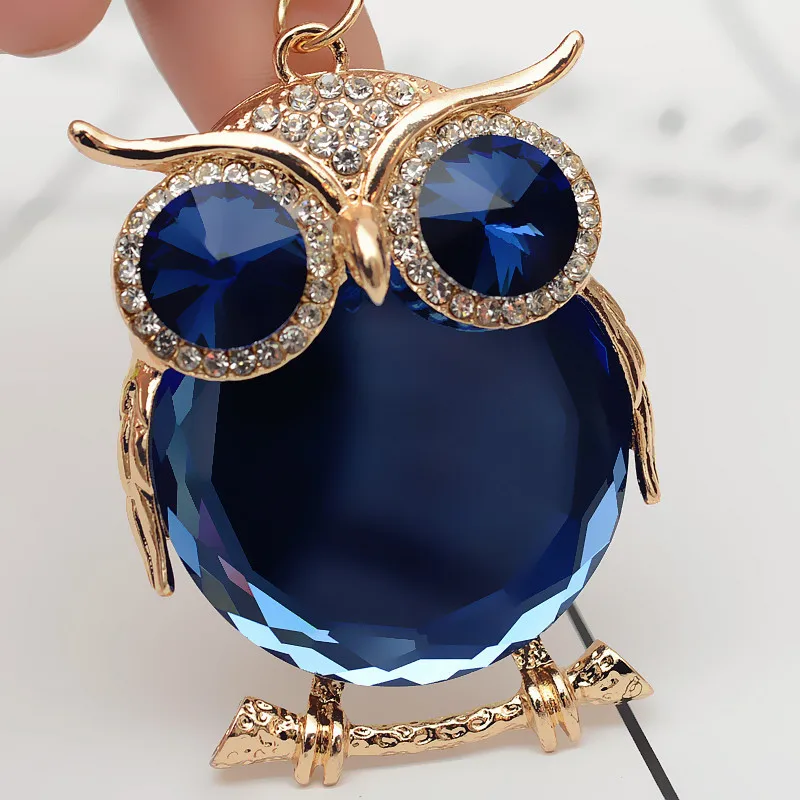 Брелок для ключей RE New Cute Owl с кристаллами со стразами брелок сумка Женские