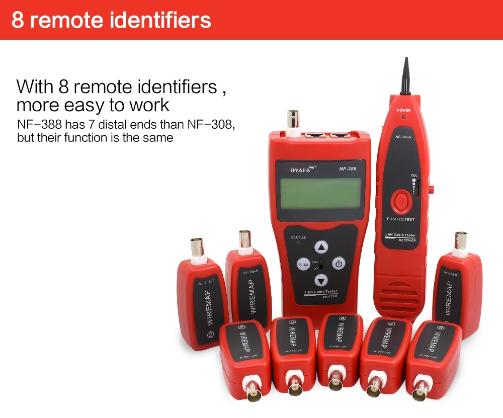 Noyafa NF-388 Cat5 Cat6 RJ45 UTP STP линия Finder телефонный провод трекер диагностический тон набор инструментов LAN Сетевой кабель тестер