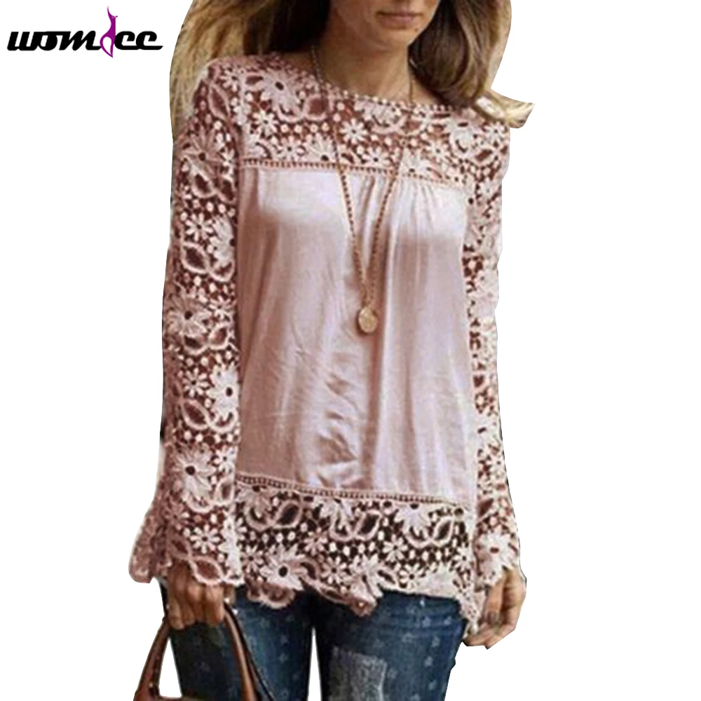 Women floral print white chiffon blouses vintage O neck