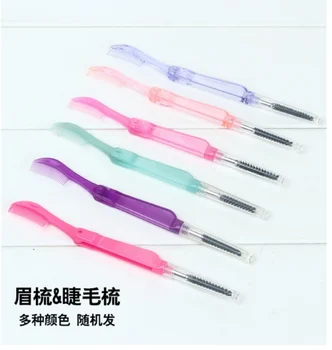 

folding One-off Disposable eyelash brush Mascara Comb Wand Applicator Kit Cosmetic Tools Lash Makeup Brushes / by dhl 200pcs