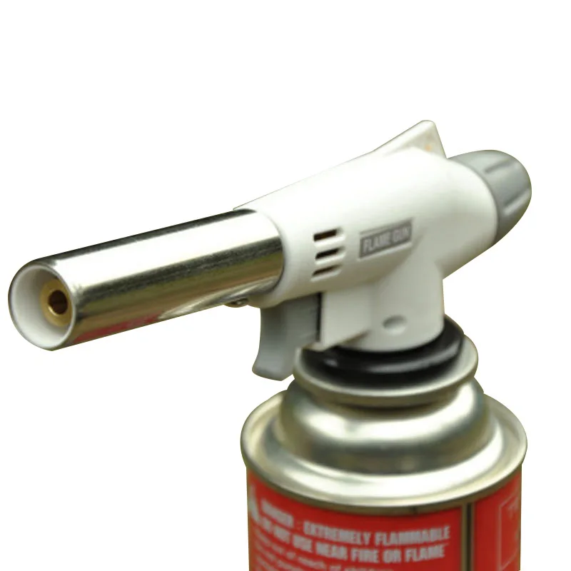 Portable Gas Butane Torch Lighter Automatic Ignition Flamethrower Piezo