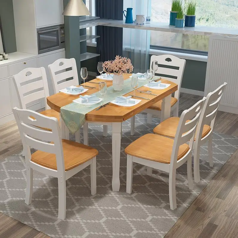 Manger Moderne Dinning Kitchen Room Redonda Pliante Set Meja Makan Tavolo Shabby Chic Tablo Comedor Mesa De Jantar Dining Table