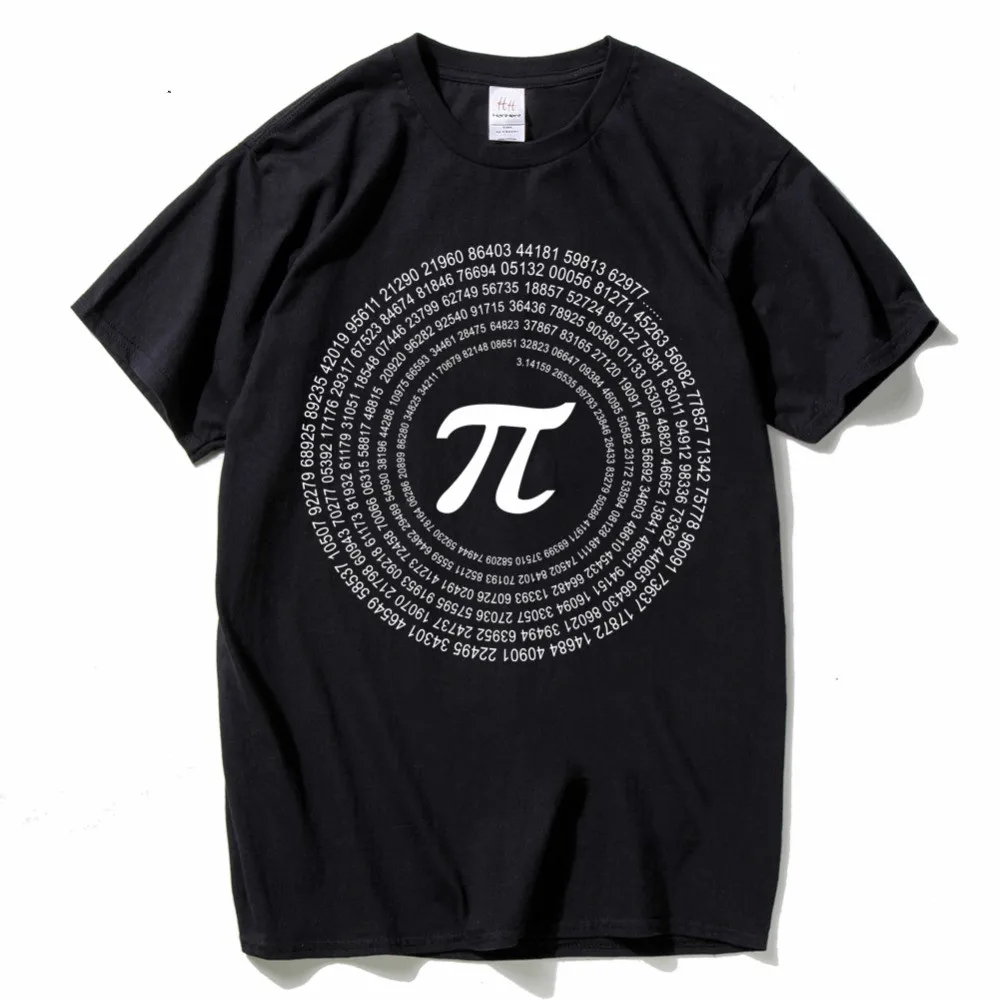 HanHent Novelty Pi Math T-Shirts Men's Cotton Loose Short Sleeve Tee shirts Geek Style Tshirt Nerd Shirt Casual Men T shirts