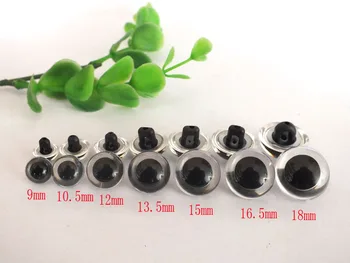 

wholesale 9-18mm transparent crystal hand sewing toy safety eyes--100pcs