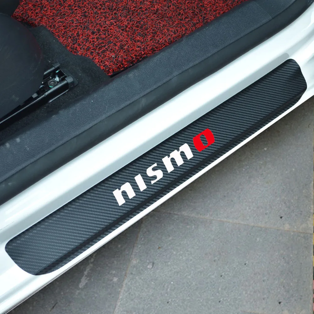 Carbon Fiber Door Sill Scuff Plate Guards Sills for Nissan NISMO
