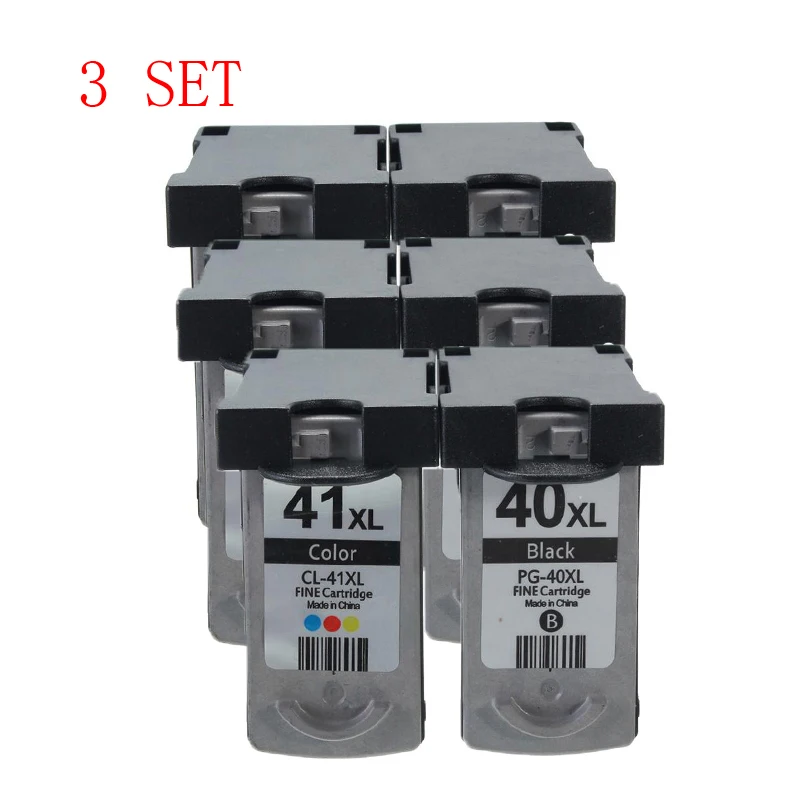 

3Set PG40 CL41 Ink Cartridge for Canon PG 40 PG-40 CL-41 For Canon Pixma MP160 MP140 MP180 MP190 MP210 MP220 MX310 iP1800 iP2500