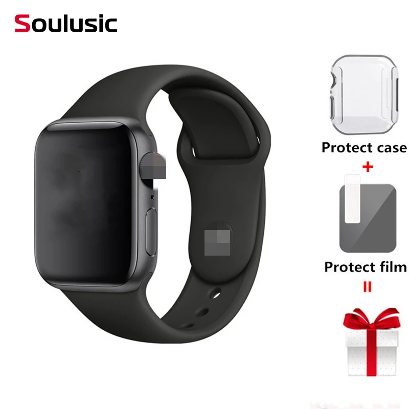 

Soulusic IWO 8 PLUS 44mm Smartwatch Watch 4 Heart Rate Smart Watch Case for iPhone Android phone IWO 5 6 9