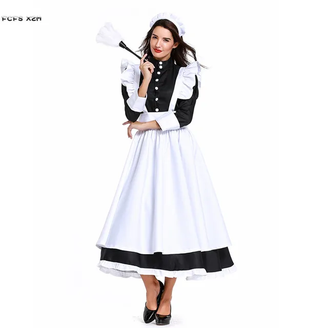 High quality S XXXL Female housekeeper housemaid Cosplay Woman Halloween Maid Costume Carnival