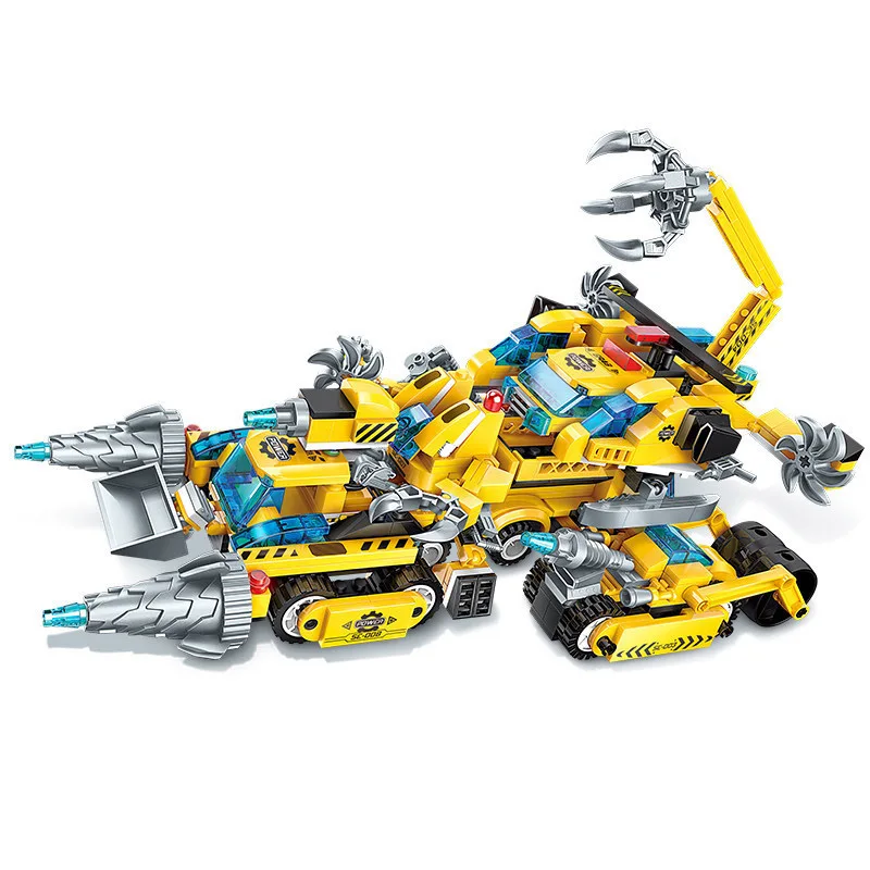New 619pcs 8 IN 1 City Engineering Chariot Technic Compatible LegoINGs Building Blocks Bricks Educational Toys for Children Drop New 619pcs 8 IN 1 City Engineering Chariot Technic Compatible LegoINGs Building Blocks Bricks Educational Toys for Children Drop