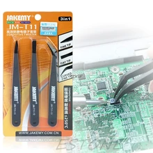 2017 3Pcs Professional Coated Precision Tweezers Set Non Magnetic Popular JUL26_48