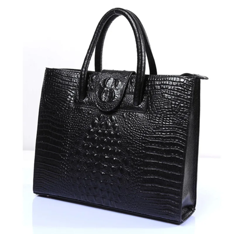 Сумка крокодиловая женская из натуральной кожи саквояж на плечо 100% аллигатора