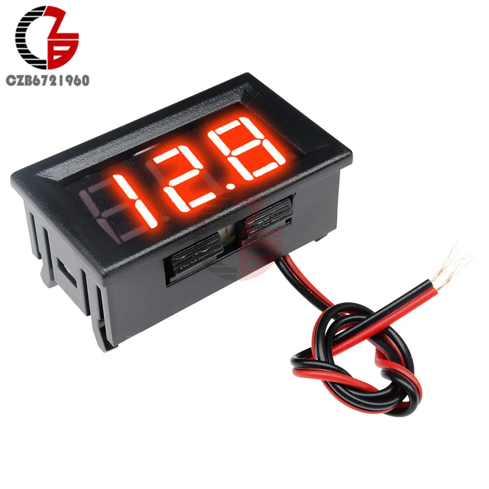 Hohe Genauigkeit DC 100V 10A Digital Auto Voltmeter Amperemeter