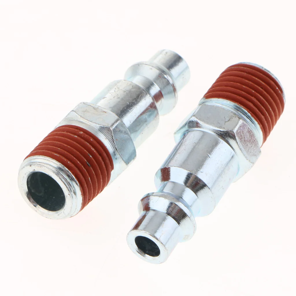 5 Pieces Air Line Hose Compressor Fitting Connectors Quick Release 1/4'' NPT