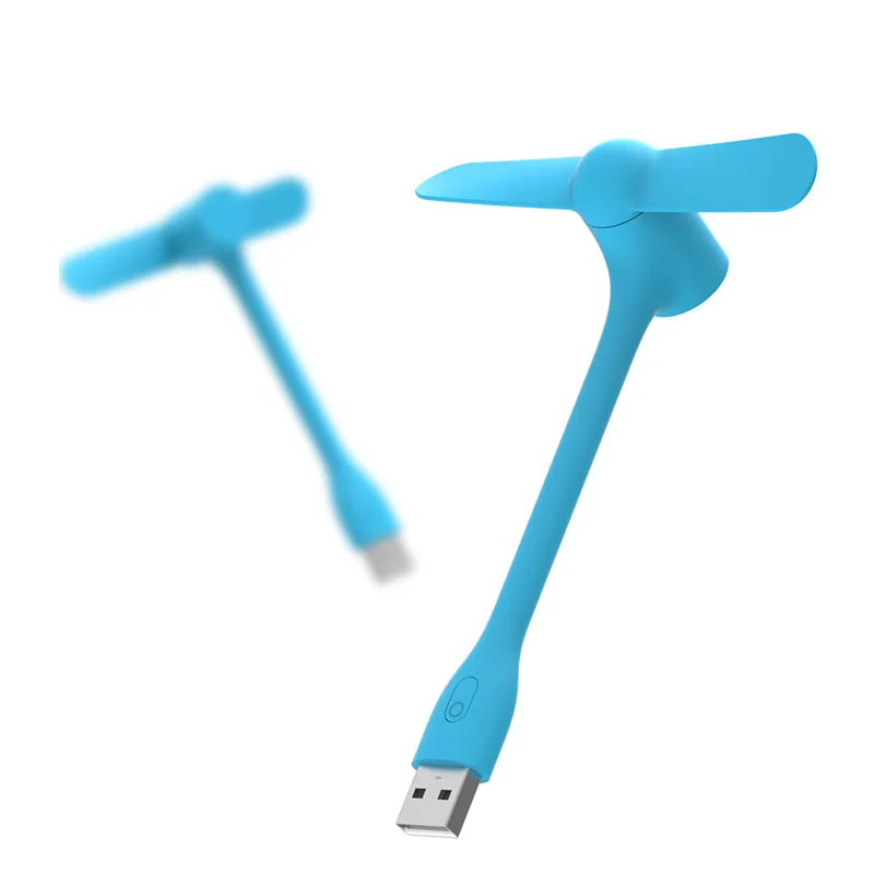 ZMI AF212 USB вентилятор мини энергосберегающий довольно гибкий Регулируемый USB вентилятор охлаждения кулер для банка питания - Цвет: Синий