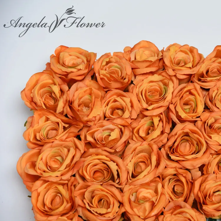 

100pcs/lot artificial rose flower heads silk simulation fake peony arch T station decoration flower DIY wedding flowers wall