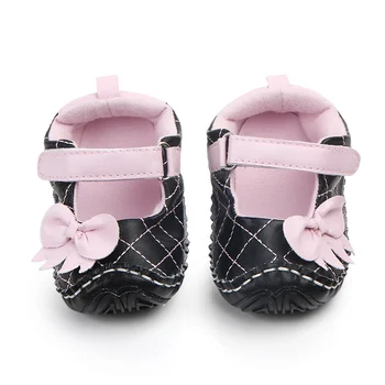 

PU Bow Baby Girls Shoes Fashion Girls Shoes Spring and Autumn First Walkers Newborn Casual Baby Shoes 0-12M