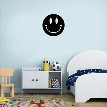 

Kid-11 Cute Smiley Face Vinyl Wall Sticker Funny Cartoon Wall Decal for Kids Room Bedroom Home Wallpaper