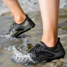 Классические слипоны Туфли-сабо для сада для плавания летние пляжные тапки на открытом воздухе спортивные Для мужчин пять пальцы рук и ног носки обувь плюс Размеры, 47(Европа