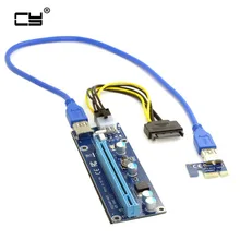 60 см супер стабильной pci-e PCI E Экспресс 1X к 16x видеокарты Riser Extender адаптер для Bitcoin BTC шахтер машина