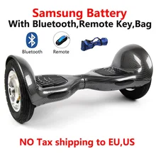 2 wheel Self balance Electric scooter Bluetooth+remote key+Bag Hoverboard Unicycle10 inchSkateboard Standing Drift Board 16A