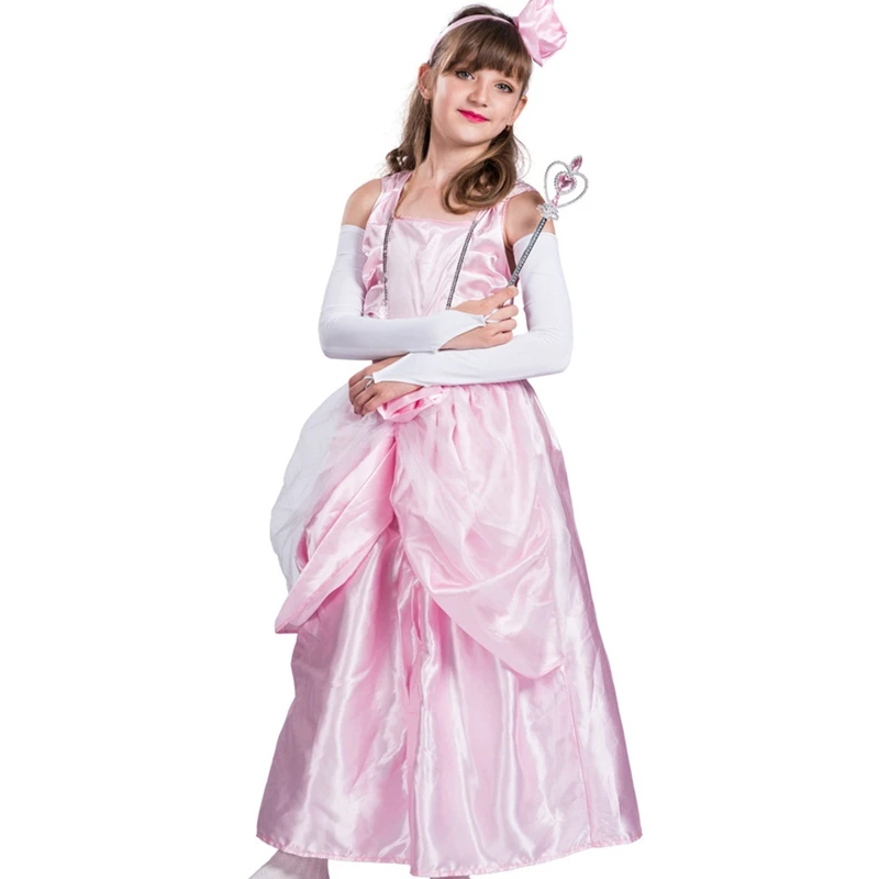 

Girls Pink Ballgown Dress Beautiful Sleeping Beauty Princess Gown Costume