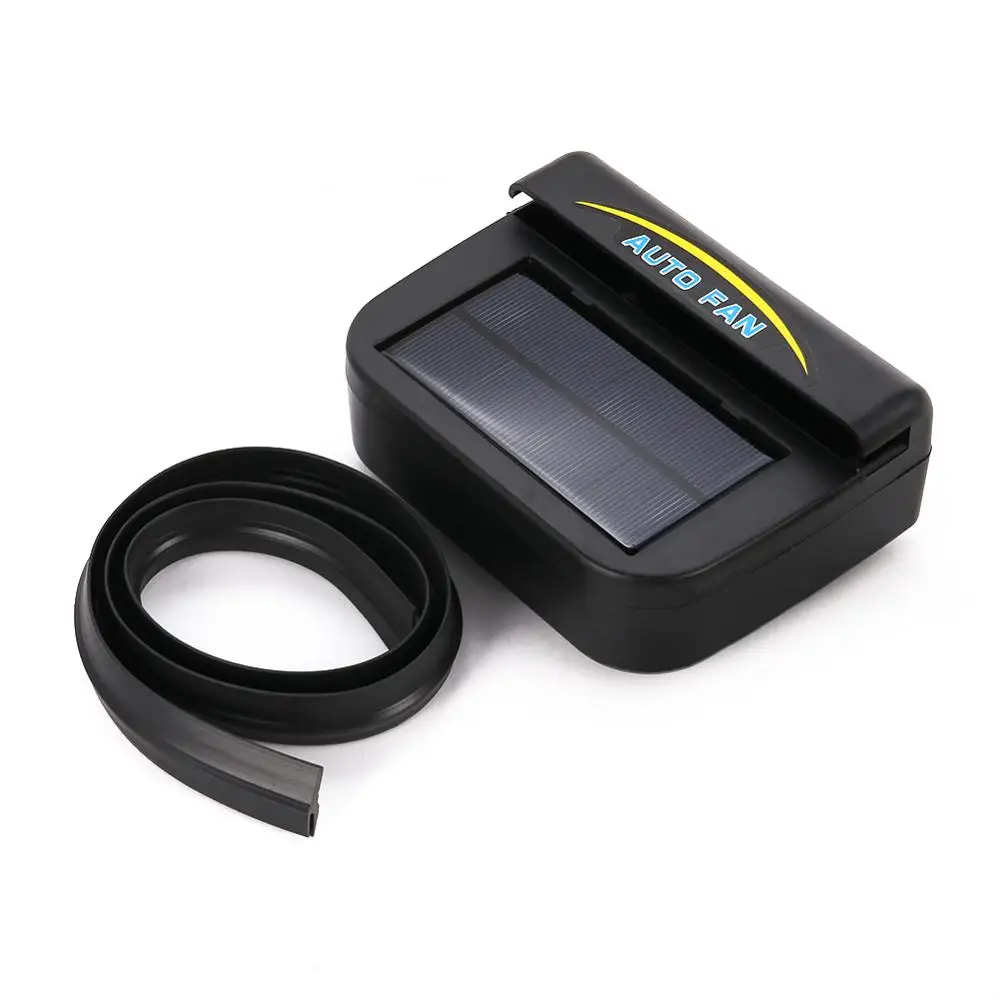 

0.8W Solar Powered Car Auto Cooler Ventilation Fan Automobile Air Vent Exhaust Heat Fan with Rubber StripSolar Power