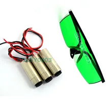 Q-BAIHE 3 шт. 405nm 5-10 mW фиолетовый/синий лазерный точечный модуль 12x35 с кабелем и 400nm-450nm лазерная защита защитные очки