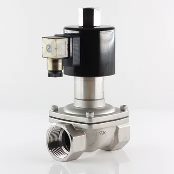 ZS 2/2-way Direct Acting Normally Open Solenoid Valve,Stainless steel body, Hot Water Air Gas Oil Etc,220VAC 24VDC DN32 G1-1/4 tranducer pressure transmitter 0 1 bar signal 0 5v g1 2 thread stainless steel 316l diaphragm air water gas fuel oil