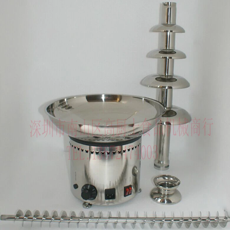 With CE Approve Commercial use 6 Tier Chocolate fountain machine For Wedding Banquet