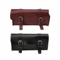 buy Head Saddle Pouch Rear Pannier Personalized Riding Vintage Bike Retro Bicycle Tail PU Leather Cycling Bag Bicycle Accessories