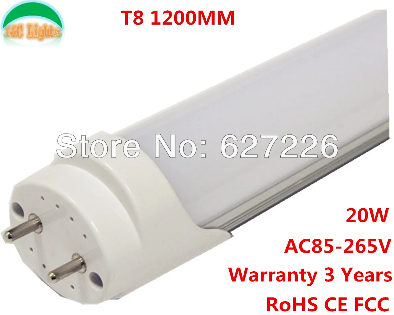 96PCs SMD2835 LED tube T8 lamp 20W 1200mm Replace the 40w fluorescent