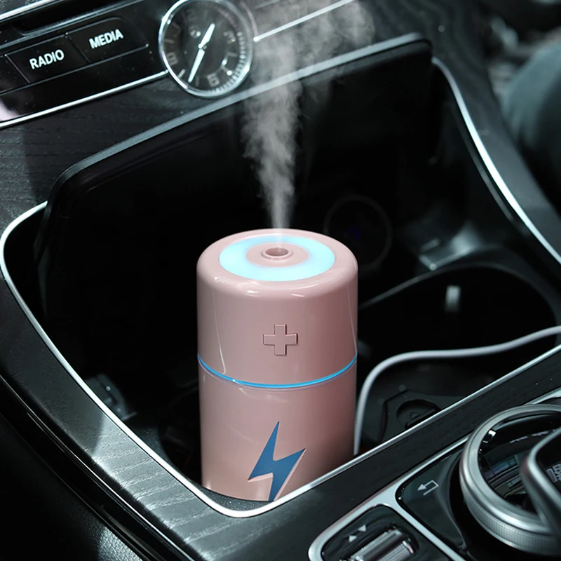 

Creative Lightning Humidifier Mini Ultrasonic Energy Humidifiers Led Aroma Essential Oil Diffuser USB Fogger Car Air freshener