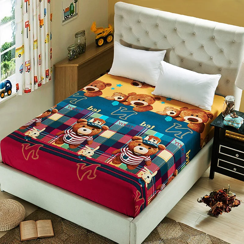 1 Piece Thick Brushed Cotton Mattress Cover High Quality Mattress