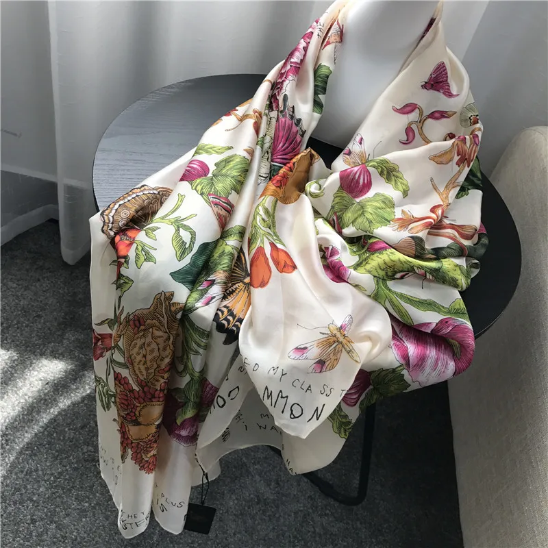 4 Colors Ladies fashion scarf butterfly sunscreen shawl long scarf travel beach towel