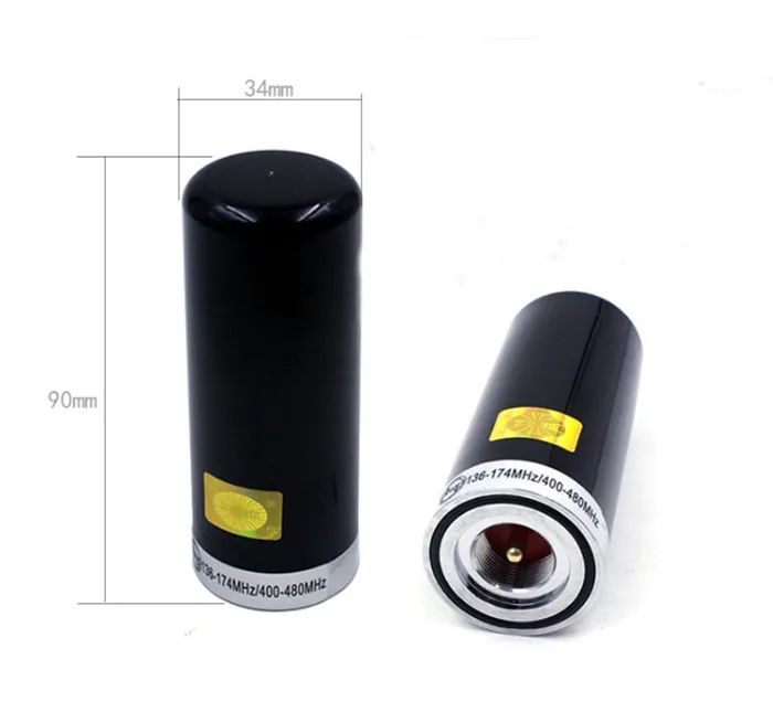 Рация vehiculo Antena pequena pistola de acero UV Dual-segmento antena Mini-Plataforma Универсальный 9 см luminiscencia