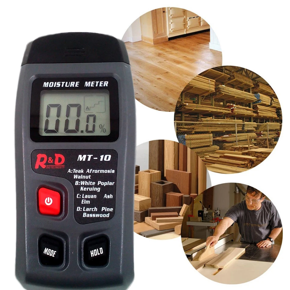 Wood Moisture Meter Paper Cardboard Timber Humidity Meter Wood