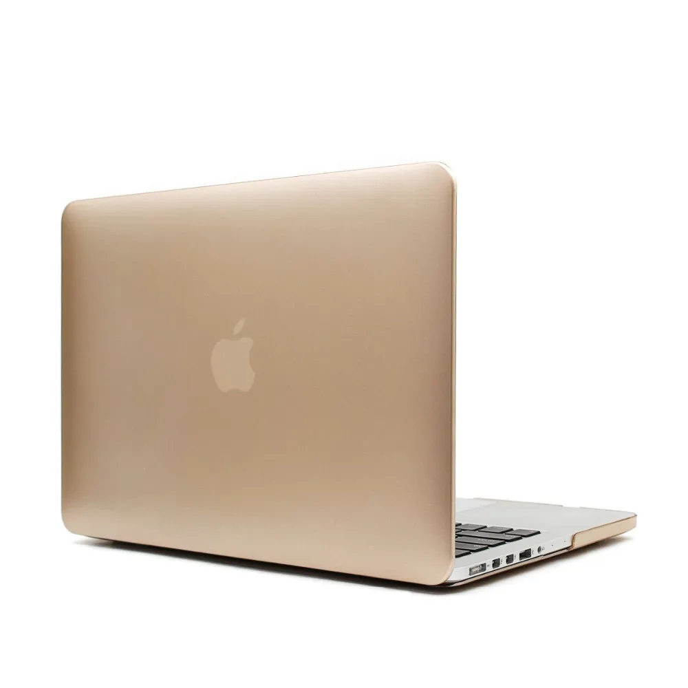 Кристально чистый матовый жесткий чехол для Macbook Pro 13,3 15,4 Pro 13 Touchbar retina 12 13 15 дюймов Macbook Air 11 13 ноутбук - Цвет: Gold