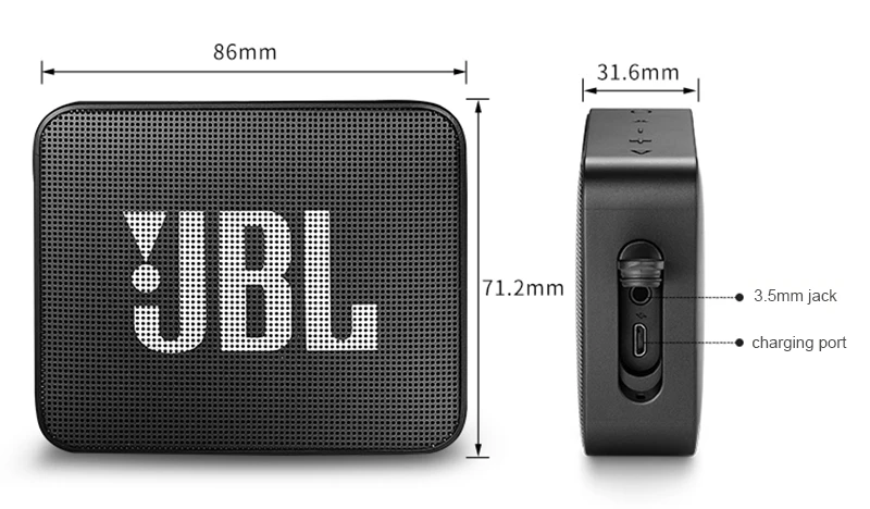 JBL Go 2 музыкальный маленький bluetooth динамик аудио сабвуфер Портативный мини-динамик Многоцветный Мощный встроенный динамик телефон Go2