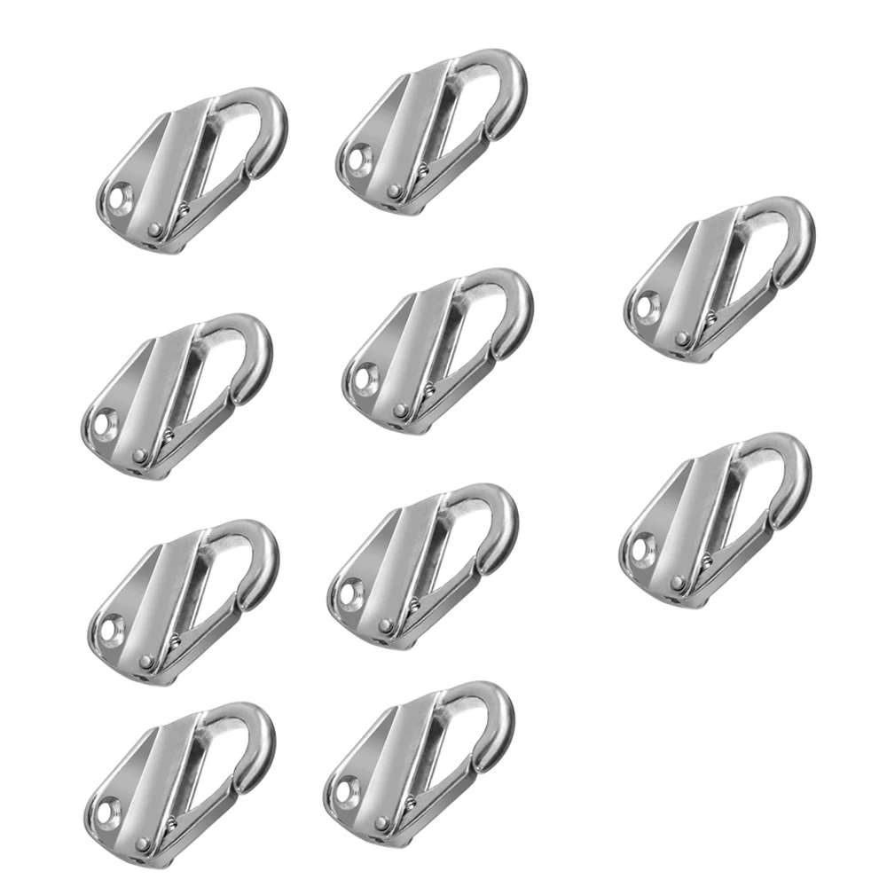 

43*31 mm Marine Grade Stainless Steel Spring Snap Fender Hooks Fending Boat Snap Attach Rope Marine Hardware