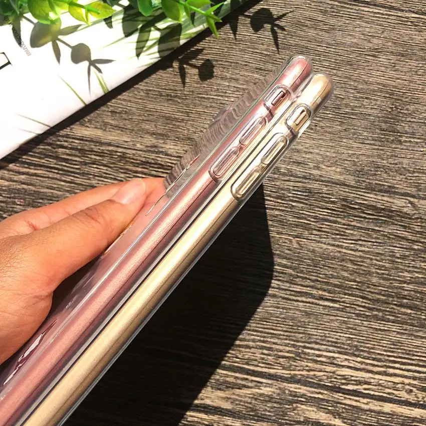 Funda de teléfono de silicona suave gruesa 6 S para Apple iPhone 8 7 Plus fundas iPhone8 X funda de conejo pintado flores de caída de rábano de amor
