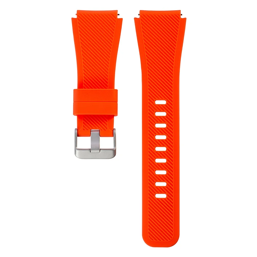 22 мм силиконовый ремешок для Amazfit Stratos/Pace Watch Band для huawei Watch GT/волшебный браслет для samsung gear S3 Frontier Classic - Цвет: Orange